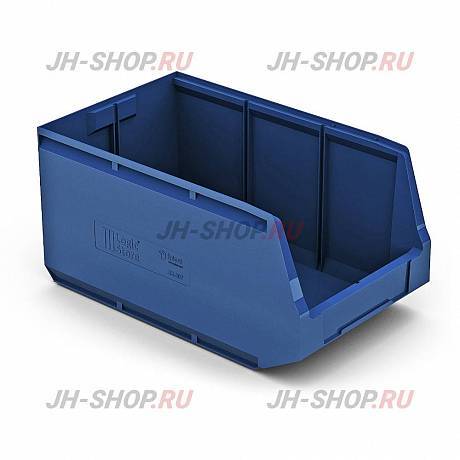 Пластиковый складской лоток, 33 литра, синий картинка